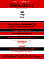 A flyer with Red and Black colors.