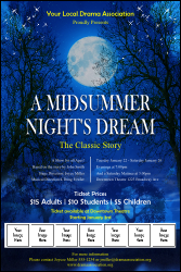 A Midsummer Night's Dream Logo Poster with 7 image slots