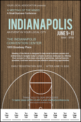 Indianapolis Basketball Logo Poster