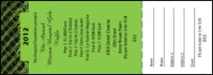 Raffle for Gala with Green Plaid Pattern