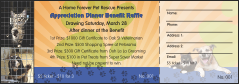 Animal Rescue Benefit Raffle Ticket