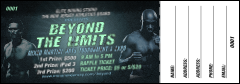MMA Main Event Raffle Ticket (Blue)