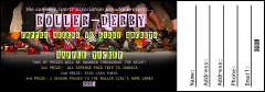 Roller Derby Legs Raffle Ticket