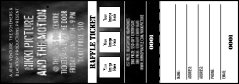 Galaxy Hip Hop Black and White Raffle Ticket