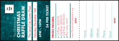Holiday Snowflake Raffle Ticket