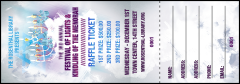Hanukkah Abstract Raffle Ticket