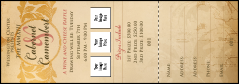 Year Parchment Paper Raffle Ticket