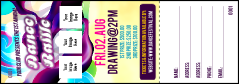 Disco Dance Festival Raffle Ticket
