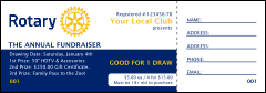 Rotary Club Raffle Ticket 2 (Blue)