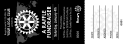 Rotary World Landscape Black and White Raffle Ticket