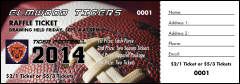 Football Schedule Raffle Ticket