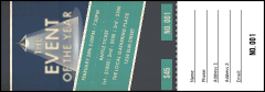 A teal and grey All Purpose Lights Raffle Ticket