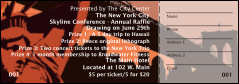 New York raffle ticket
