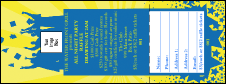 Bright Ideas Graduation Raffle Ticket printed in color