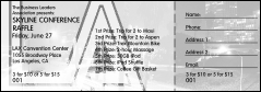 Los Angeles Raffle with stub (Black and white)