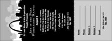 St. Louis (black and white) Raffle Ticket with stub