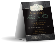Effective, affordable event promotion. Simply add your event's details to this timeless black and white table tent template. We print and ship!