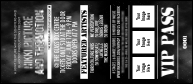 Galaxy Hip Hop Black and White VIP Pass