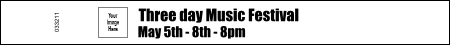 Before the doors open, before the bands set up, rest assured, you can keep your admission gate secure with a bright, easy to identify, numbered wristband for your paying guests. Add your b/w logo or a sponsor!