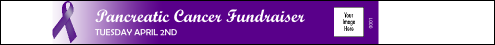 Purple Ribbon Tyvek Pro Wristband with plum background and image upload.