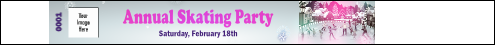 Skating Party Tyvek Pro Wristband with festive color and unique numbering.