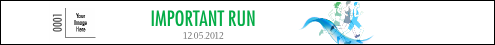 Run For a cause Tyvek Pro Wristband with security numbering and logo upload spot.
