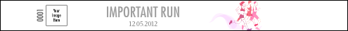 Run for a cause - pink Tyvek Pro Wristband