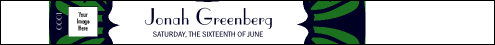 Bar Mitzvah Blue & Green Tyvek Pro Wristband