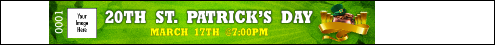 St Patrick's Day Party Tyvek Pro Wristband with security numbering.