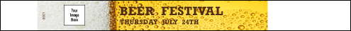 Beer Festival Tyvek Pro Wristband with custom image upload.