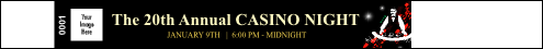 Casino Dealer Tyvek Pro Wristband with sharp looking design and 1 custom image upload.