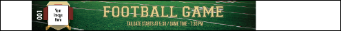 Organize alumni football game attendees.Customizable wristband template with Friday Night Lights theme. Prints in vivid color on durable Tyvek Pro.