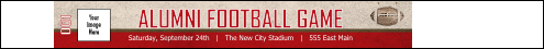 Football Red Tyvek Pro Wristband with image upload and unique numbering.