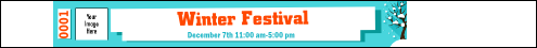 Winter Cut Paper Tyvek Pro Wristband with 1 image upload.
