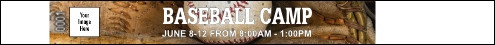 Baseball Camp Tyvek Pro Wristband with unique numbering and image upload.