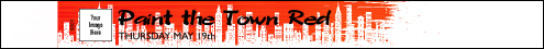 Paint The Town Red Tyvek Pro Wristband with image upload
