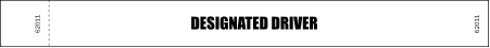 Designated Driver Stub Wristband