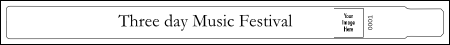 Standard VinylTough BW Logo Wristband