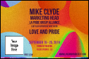 LGBT Film Festival Economy Event Badge with logo upload spot.