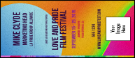 LGBT Film Festival VIP Event Badge Large with logo upload and customizable text.