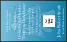 Christmas Angel VIP Event Badge Medium with pale blue background.