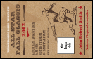 Vintage inspired All-Star Retro Baseball VIP Event Badge Medium with red, tan and brown color palette.