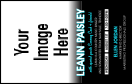 Your Photo Concert Blue VIP Event Badge Medium with large image upload spot.