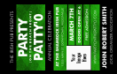 St Patricks Day Plaid VIP Event Badge Medium has unique numbering and 1 image upload spot.
