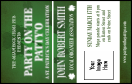 St Patrick's Day Shamrock VIP Event Badge Medium with 12 text lines for event details.