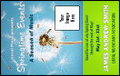 Dandelion VIP Event Badge Medium with 8 easy to customize lines of text.
