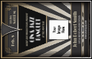 Roaring 20s VIP Event Badge Medium with image upload.