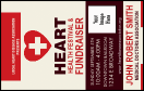 Heart Health VIP Event Badge Medium with 12 data fields for event info.