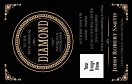 Separate VIP guests from general admission. Easy-to-customize event badge template with diamonds, pearls and gold details on black background.