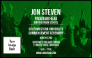 Graduation - Green VIP Event Badge Medium with one logo upload. Matching lanyard available.